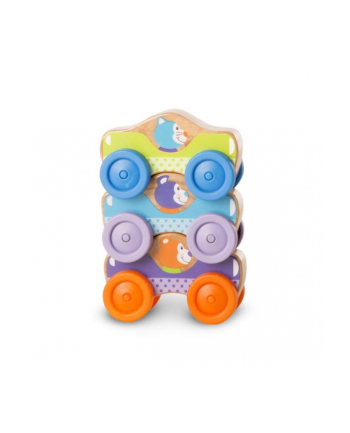 melissa & doug MELISSA Drewniane samochody do układania 40129