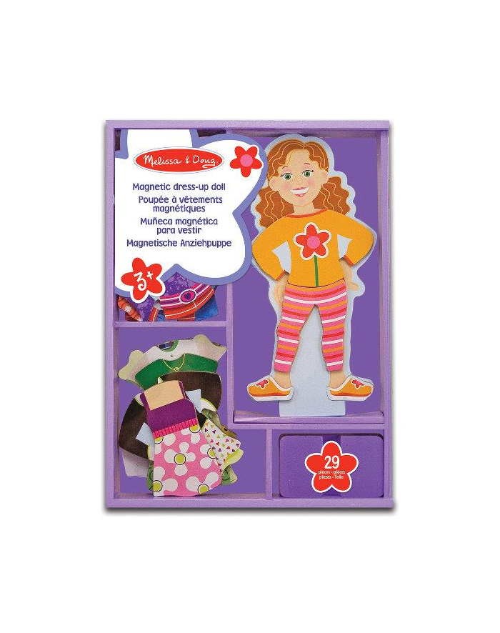 melissa & doug MELISSA Maggie Leigh Magnetic Wooden Dress-Up Doll 13552 główny