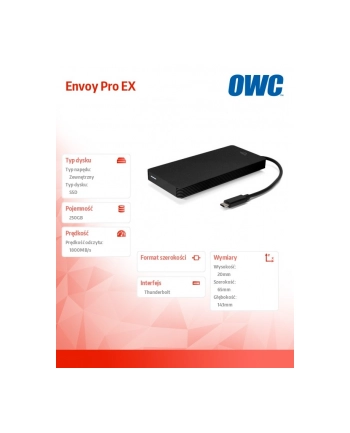 owc Envoy Pro EX 250GB SSD 1800MB/s Thunderbolt 3