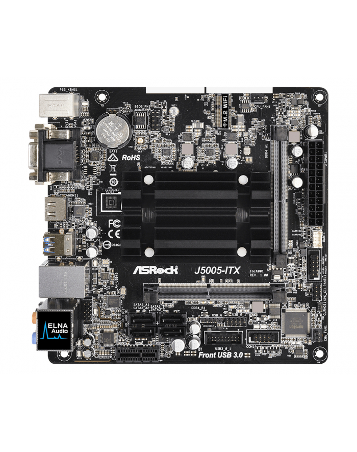 ASRock zintegrowany procesor J5005-ITX, 2xDDR4, VGA, mini-ITX główny