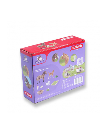 schleich SLH 42432 Zestaw pielęgnacyjny Quarter koń + źrebię