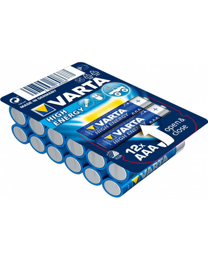 Baterie alkaliczne VARTA R3 (AAA) 12sztuk HIGH ENERGY główny