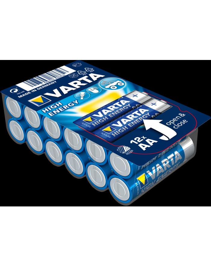 Baterie alkaliczne VARTA R6 (AA) 12 sztuk HIGH ENERGY główny