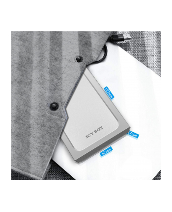 ICY BOX IB-241WP - 2.5 SATA - USB 3.0 - silver
