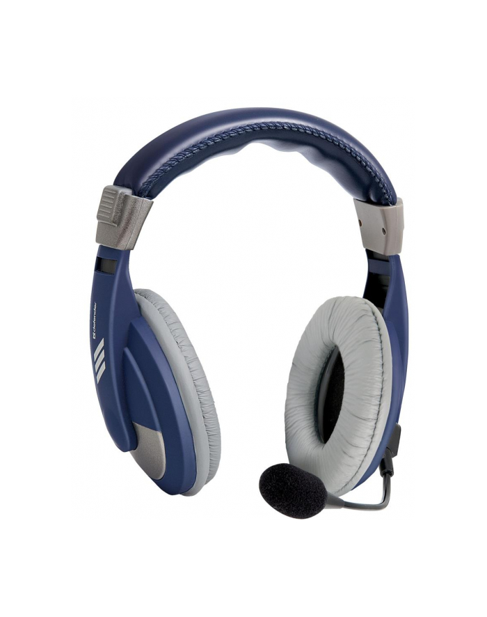 Słuchawki z mikrofonem Defender GRYPHON 750 niebieskie główny