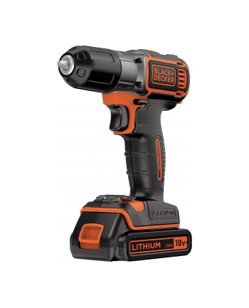 Black&Decker ASD18K auto select cordless screw driller + case + rechargeable battery 1.5Ah