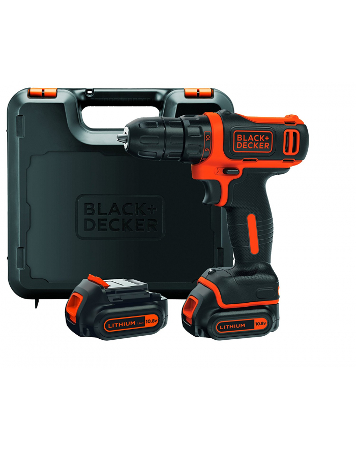 Black&Decker BDCDD12KB cordless screw driller + case + 2 Batteries 1.5Ah główny