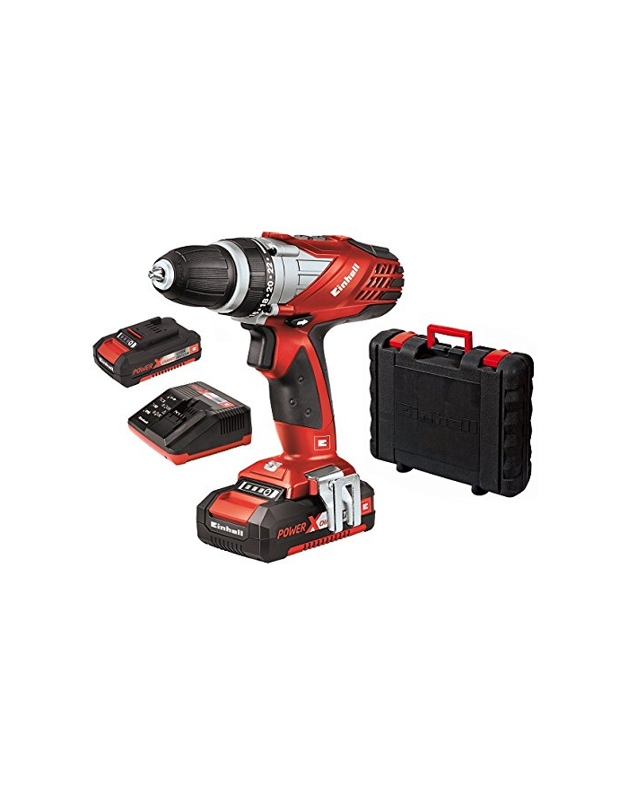 Einhell TE-CD 18 Li cordless screw driller + case + 2 Batteries 1.5Ah - 4513687 główny