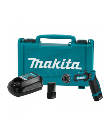 Makita DF012DSE cordless pen screwdriver/pivot screwdriver + case + 2 Batteries 1.5Ah