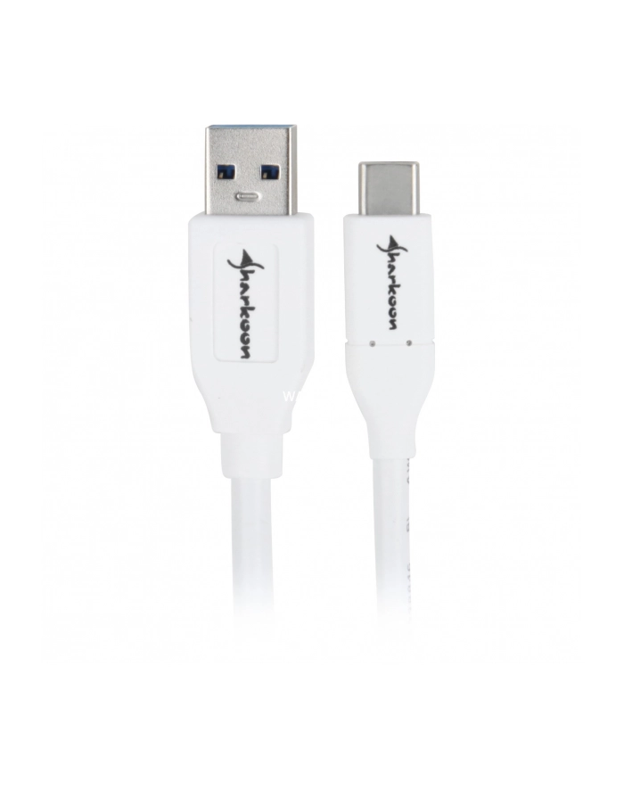 Sharkoon USB 3.1 Cable A-C - white - 0.5m główny