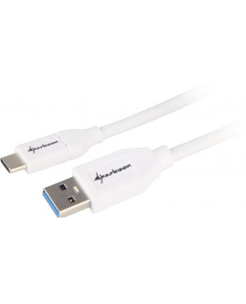 Sharkoon USB 3.1 Cable A-C - white - 0.5m