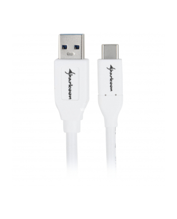 Sharkoon USB 3.1 Cable A-C - white - 1m