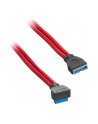 Cablemod ModFlex Right Angle Internal USB 3.0 Extension - Red - 50cm - angled - nr 2