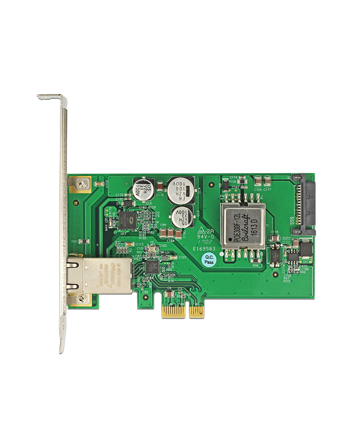 DeLOCK PCIe Network Card 1Gbit PoE+RJ45 główny