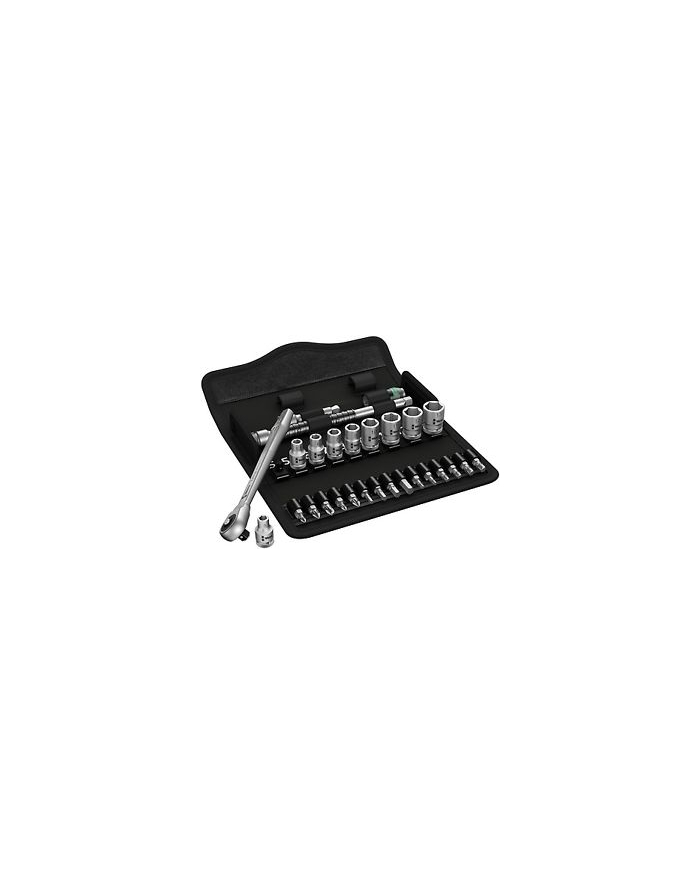 Wera Zyklop Metal-Push Ratchet & Socket set of 28 Metric 1/2in Drive - 05004077001 główny