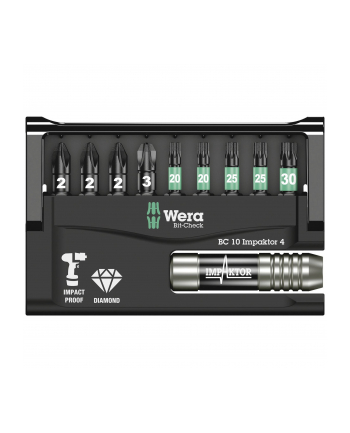 Wera bit-Check 10 Impaktor 4 bit set - 10-pieces - 05057417001