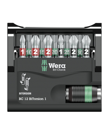 Wera bit-Check 12 BiTorsion 1 bit set - 12-pieces - 05057420001