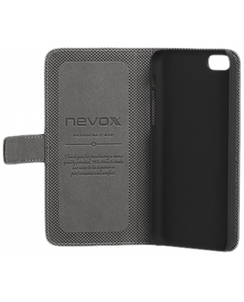 Nevox 1090 Ordo Book case for Apple iPhone 5/5S - Black/Grey - electronics & Photo