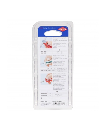 Knipex 1685125 SB Blue,Red cable stripper, Stripping / dismantling tool - 1265187