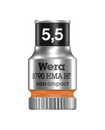 Wera 8790 HMA HF Cyclops hexagon Socket Wrenches 1/4'' 5.5x23mm - 05003720001