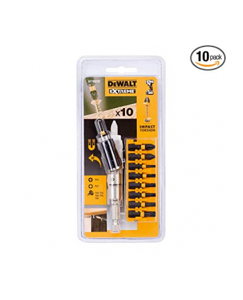 DeWalt DT70578T-QZ extreme Impact Torsion bit set with abknickbarem bit Holder - set of 10