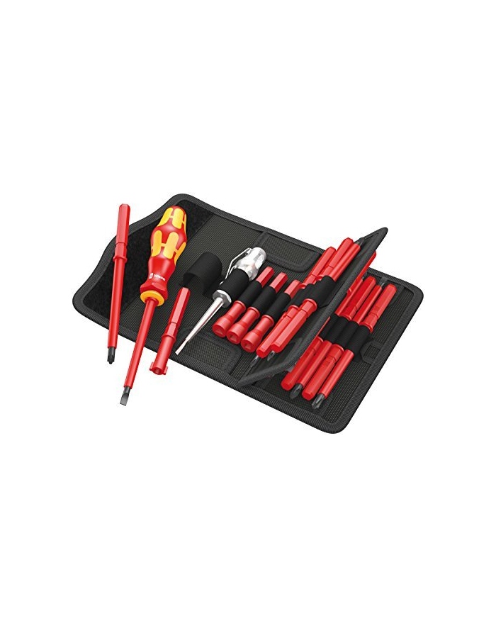 Wera Kraftform Compact VDE 60i/62i/65i/247/18 bit holder-screwdriver set - 18-pieces - 05003471001 główny