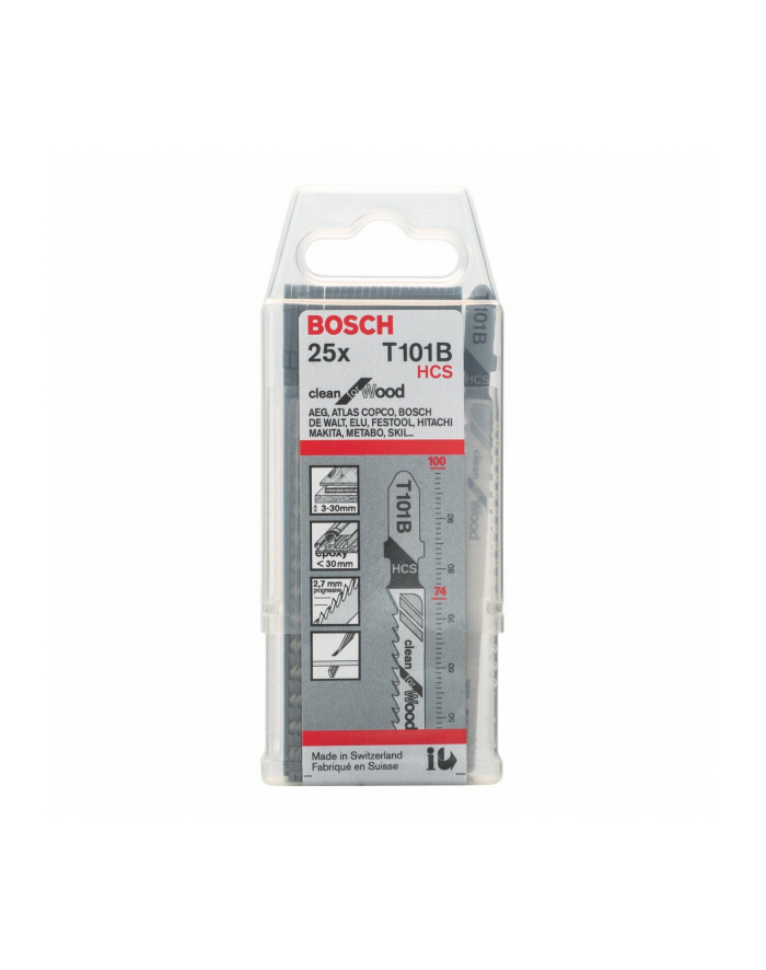 Bosch HCS jigsaw blade Clean for Wood T101B - 25-pack - 2608633622 główny