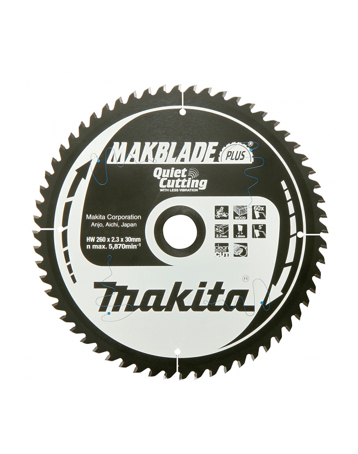 Makita Makblade Plus circular saw blade 260x30mm 40Z - B-32487 główny