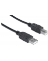 Manhattan Kabel USB 2.0 A-B M/M 1,8m czarny - nr 23