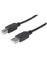 Manhattan Kabel USB 2.0 A-B M/M 1,8m czarny - nr 4