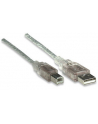 Manhattan Kabel USB 2.0 A-B M/M 1,8m srebrny - nr 9