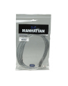 Kabel USB 2.0 A-B M/M 3m srebrny Manhattan - nr 11