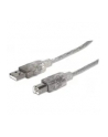 Kabel USB 2.0 A-B M/M 3m srebrny Manhattan - nr 14
