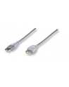 Manhattan Kabel USB 2.0 A-A M/F 3m srebrny - nr 6