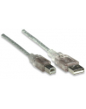 Manhattan Kabel USB 2.0 A-B M/M 5m srebrny - nr 11