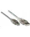 Manhattan Kabel USB 2.0 A-B M/M 5m srebrny - nr 4