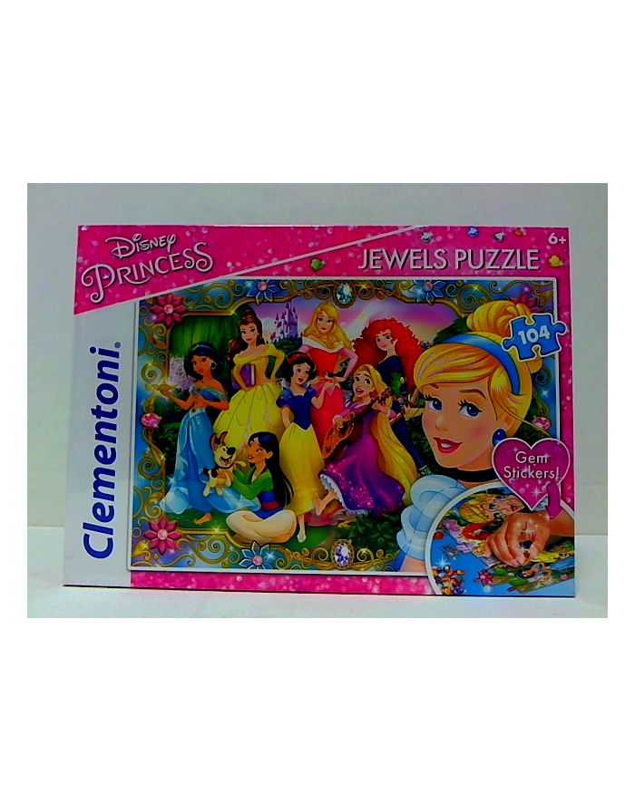 clementoni CLE puzzle 104 z ozdobami Princess 20147 główny