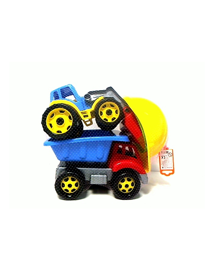 maksik Wywrotka+traktor+kask Maluch-Budowlaniec TEH3954 główny