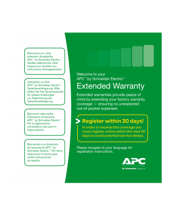 apc by schneider electric Service Pack 3 Year Extended Warranty - Phisical Delivery -  SP-08