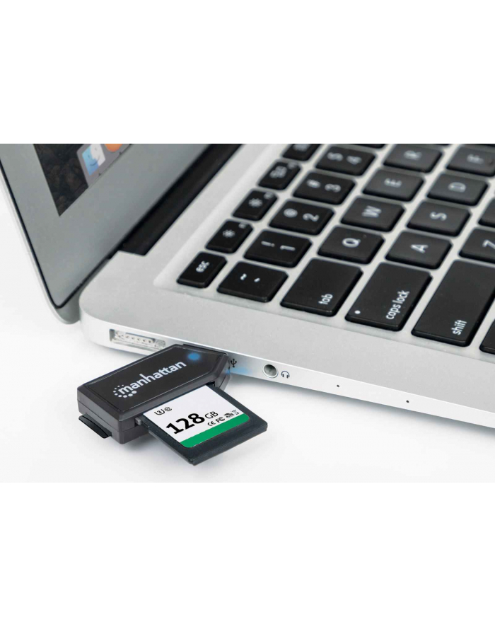 MANHATTAN Czytnik kart uniwersalny 24-w-1 USB 2.0 Zewnętrzny, Czarny główny