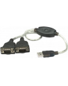 MANHATTAN  Konwerter USB na port szeregowy 2 x RS232 - nr 28