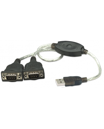 MANHATTAN  Konwerter USB na port szeregowy 2 x RS232