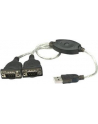 MANHATTAN  Konwerter USB na port szeregowy 2 x RS232 - nr 44