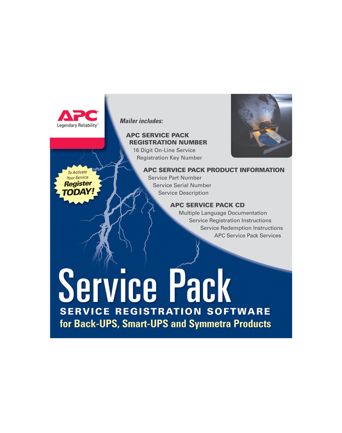 apc by schneider electric Service Pack 1 Year Extended Warranty - Phisical Delivery - SP-01 główny