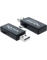 Delock Czytnik kart Micro USB OTG + męskie złącze USB A - nr 21