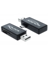 Delock Czytnik kart Micro USB OTG + męskie złącze USB A - nr 6