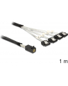 Delock Kabel Mini SAS HD SFF-8643 > 4 x SATA 7 Pin 1m - nr 10