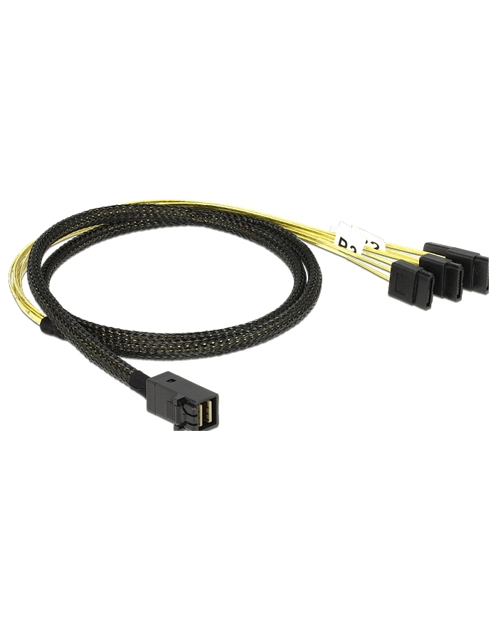 Delock Kabel Mini SAS HD SFF-8643 > 4 x SATA 7 Pin 1m główny