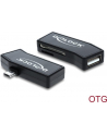 Delock Czytnik kart Micro USB OTG + 1 x port USB - nr 11