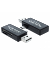 Delock Czytnik kart Micro USB OTG + męskie złącze USB A - nr 12